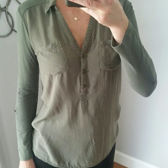 Dynamite Khaki green top - Picture 1 of 7